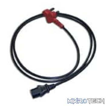 Dedicated SA plug to IEC 0.75x3 BK 1.80meter