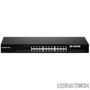 Edimax 24 Port Gb Web Smart Rackmount Switch with 4 SFP Ports