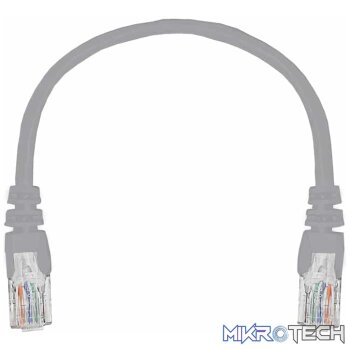 Linkbasic 22cm UTP Cat5e Flylead Grey