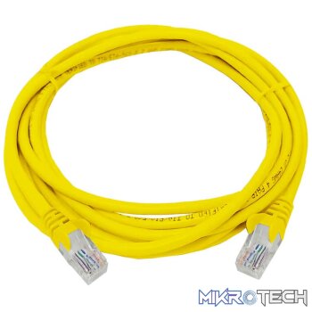 Linkbasic 3 Meter UTP Cat5e Flylead Yellow