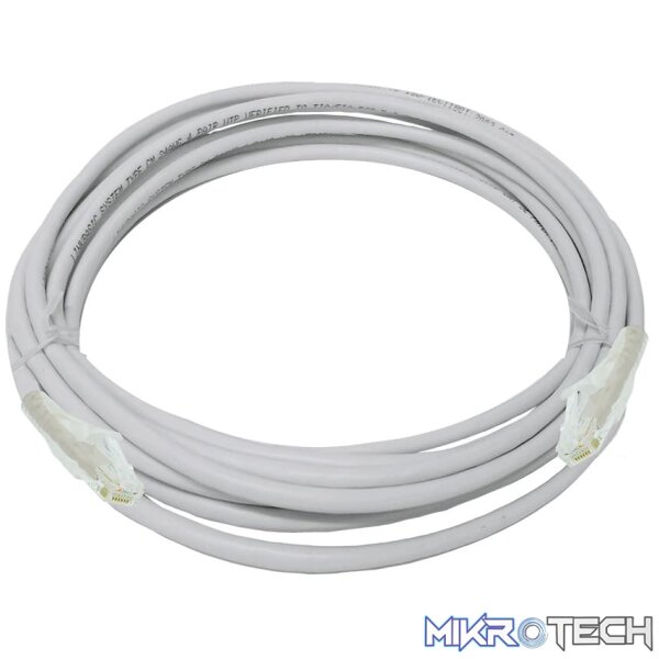 FLY-6A-5 Linkbasic 5 Meter UTP Cat6a Flylead Grey - Image 1