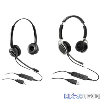 Grandstream HD USB binaural professional Headset with noise cancelling technology
