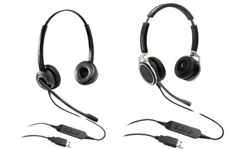 Grandstream HD USB binaural professional Headset with noise cancelling technology