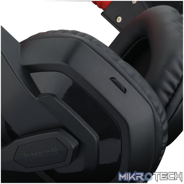 REDRAGON Over-Ear ARES Aux Gaming Headset - Black - Image 4