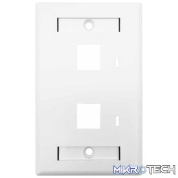 Linkbasic Two Port Faceplate 115 x 70mm