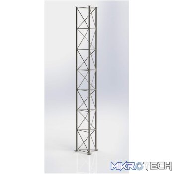 Lattice Mast 3m Section (Revised). ZigZag bracing and flange joint.