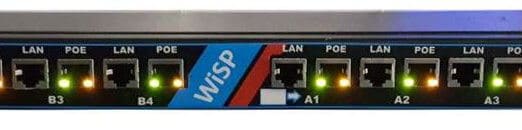 Micro Instruments Managed 4+4 Port Gigabit DC Passive POE injector with management port