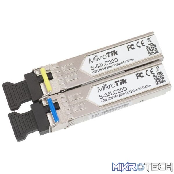 MikroTik Bi-directional SFP Modules(Pair) MikroTik Bi-directional SFP Modules(Pair)