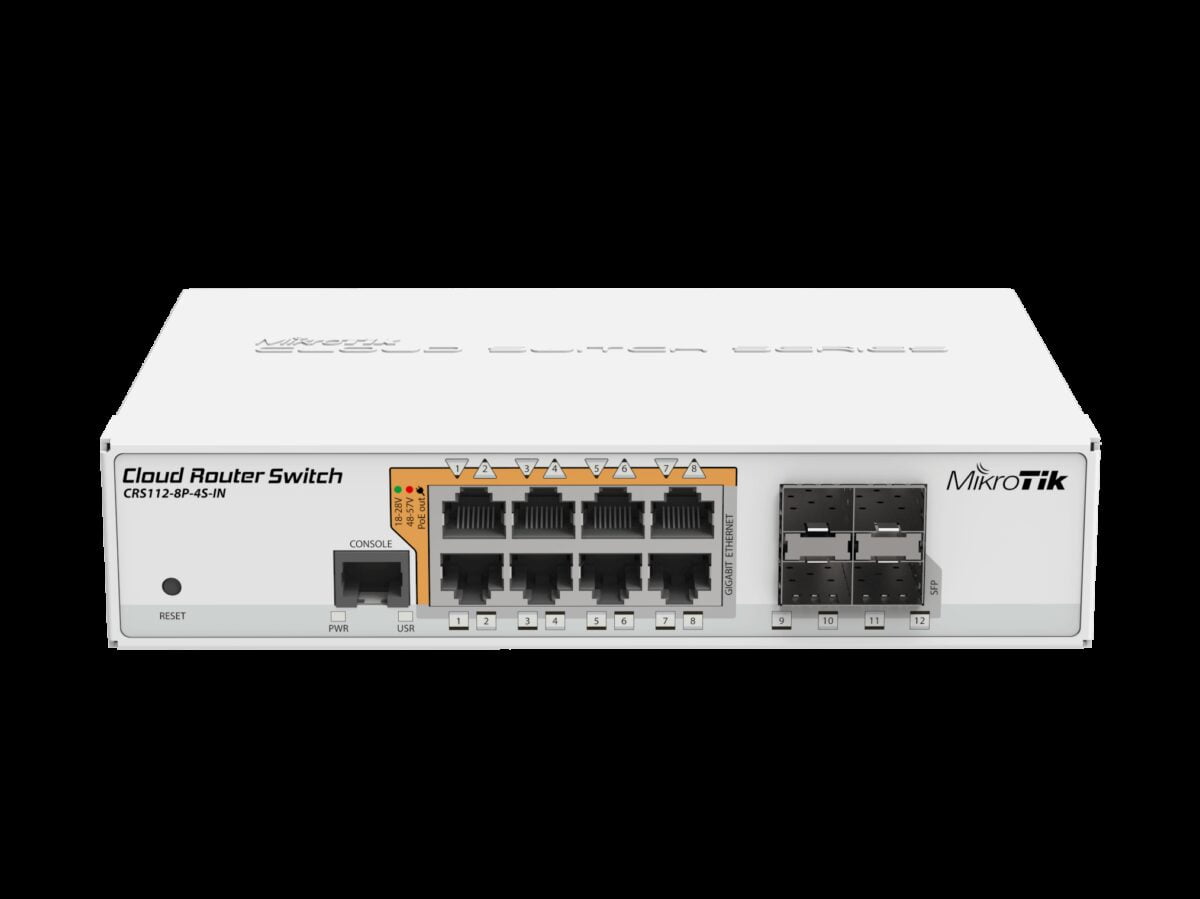 MikroTik CRS112-8G-4S-IN - Cloud Router Switch