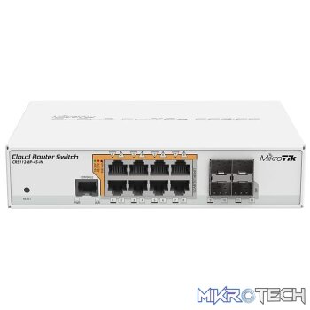 MikroTik CRS112-8P-4S-IN - PoE Cloud Router Switch