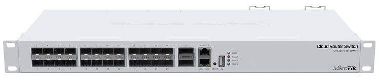 MikroTik CRS326-24S+2Q+RM - 24 port SFP+ and 2 port QSFP Cloud Router Switch