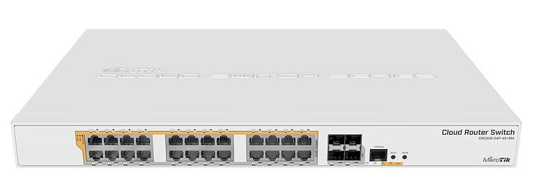 MikroTik CRS328-24P-4S+RM - 24 port 500 w PoE Cloud Router Switch