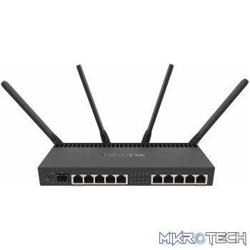 MikroTik RB4011iGS+RM - Router with 10 Gb and 1 SFP+ port