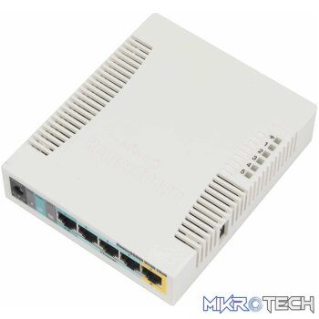 MikroTik RB951Ui-2HnD - 2.4GHz high power desktop AP