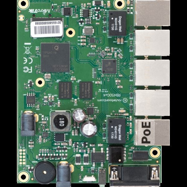 MikroTik RouterBOARD 450Gx4 with 5 GB LAN ports and 1 microSD slots *No Enclosure