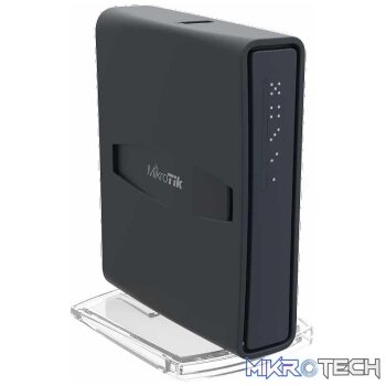 MikroTik hAP ac lite tower - 2.4 / 5GHz desktop AP - Black