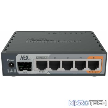 MikroTik hEX S - Desktop Router with 1 SFP
