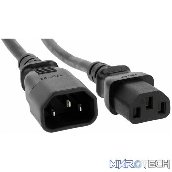Power Cord - Kettle Cord (C13) Male-Female Extension Cable