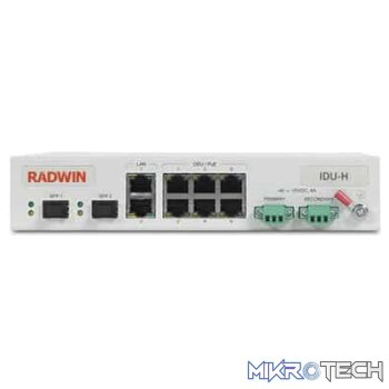 RADWIN IDU-H/HP Aggregation Unit: Indoor PoE for up to 6 Radwin ODUs