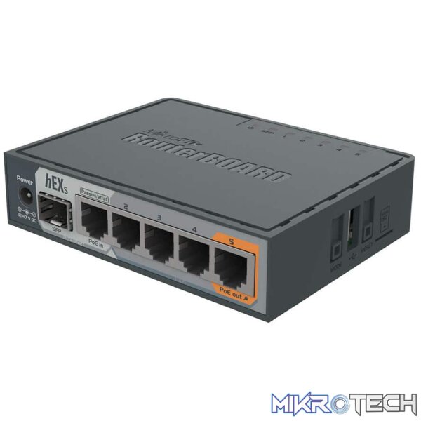 RB-HEXS MikroTik hEX S Dual Core Router 5xGE 1xSFP - Image 1