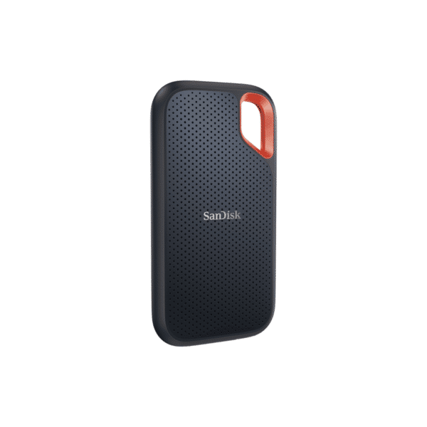SANDISK EXTREME 1TB PORTABLE SSD UP TO 1050MBS READ AND 1000MBS WRITE SPEEDS. USB 3.2 GEN 2. 2 METER DROP PROTECTION AND IP55 RESISTANCE