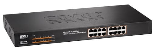 SMC Networks 16-port 10/100 Unmanaged PoE Switch