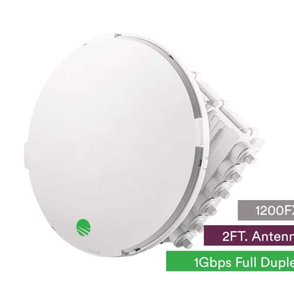 Siklu E-Band (80GHz) PTP link FDD 1Gbps. 2ft EXT antenna