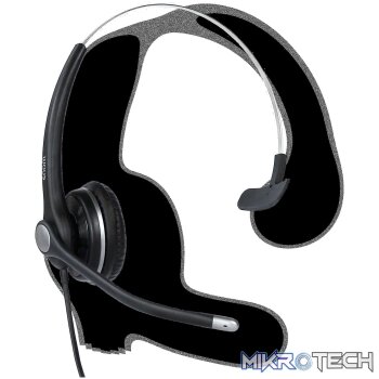 Snom A100 Monaural Headset - Wideband - Noise Cancellation