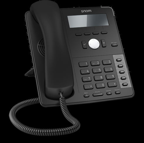 Snom D712 4-line Desktop SIP Phone - No PSU Included - 4-line Graphical Display