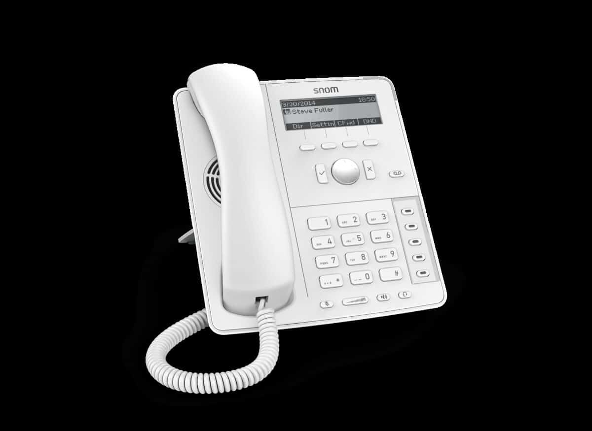 Snom D715 4-line Desktop SIP Phone in White - No PSU Included  - 4-line Graphical Display - USB