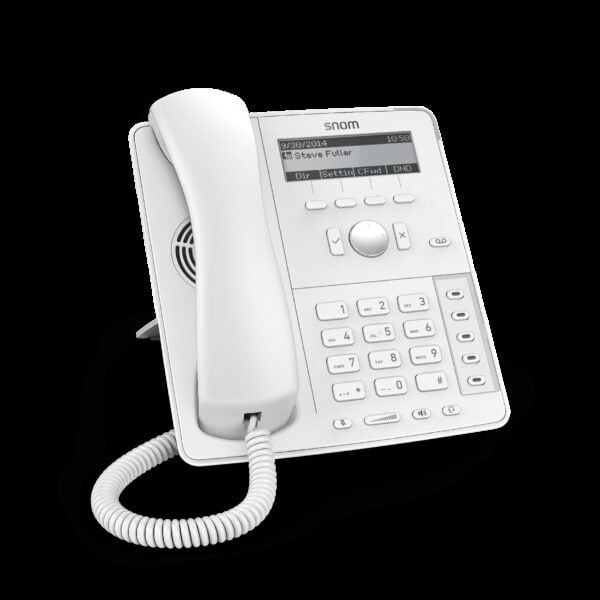 Snom D715 4-line Desktop SIP Phone in White - No PSU Included  - 4-line Graphical Display - USB