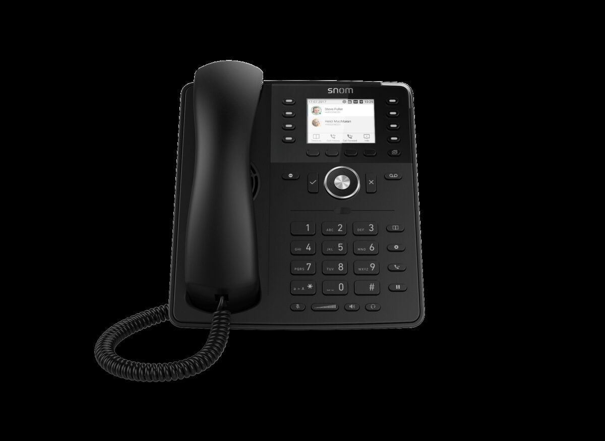 Snom D735 12-line Desktop SIP Phone - No PSU Included - Hi-Res 2.7" Colour TFT Display - USB