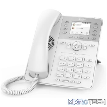 Snom D735 12-line Desktop SIP Phone in White - No PSU Included - Hi-Res 2.7" Colour Display - USB