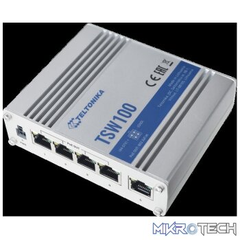 Teltonika 5-port Industrial Gigabit PoE Switch - Unmanaged