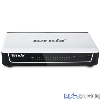 Tenda 16-Port Fast Ethernet Desktop Switch | S16