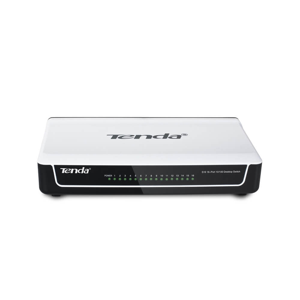 Tenda 16-Port Fast Ethernet Desktop Switch | S16