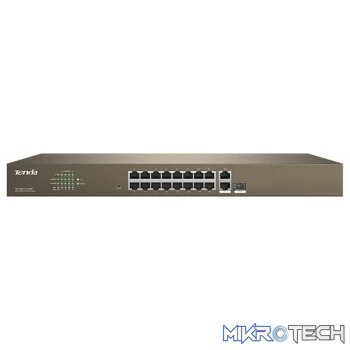 Tenda 16-Port Smart PoE Switch 250W | TEF1218P-16-250W