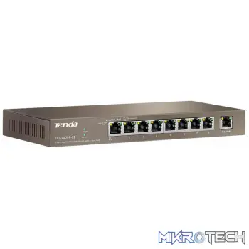 Tenda 9-Port Gigabit PoE Desktop Switch | TEG1009P-EI
