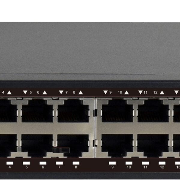 UNV - 24 Port 10/100 PoE Ethernet switch supports EXTEND Mode up to 250M