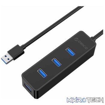 ORICO 4 Port USB3.0 Hub - Black