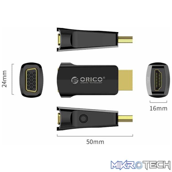ORICO HDMI to VGA Adapter with Audio - Image 3