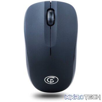 GoFreetech Wireless Basic 1600DPI Mouse - Black