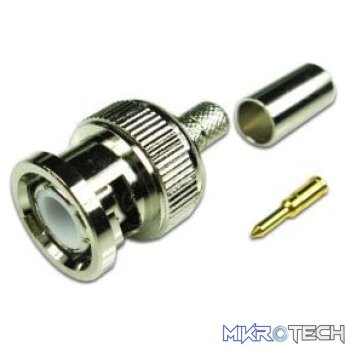Folksafe CCTV BNC Male Crimp on 10 Pck