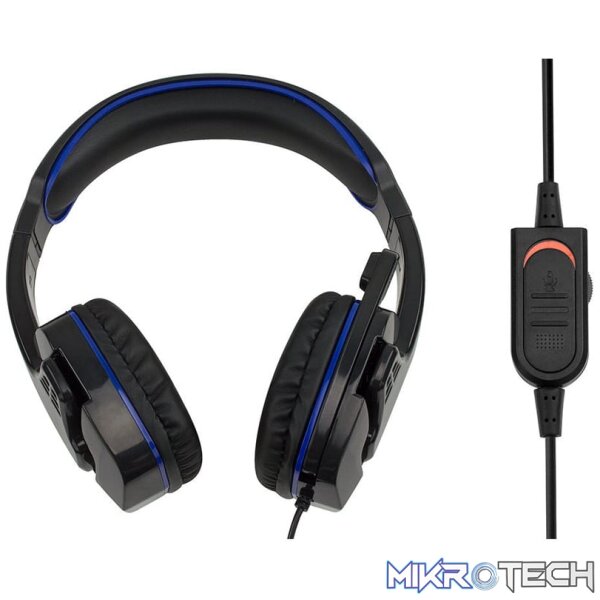 Sparkfox PS4 SF1 Stereo Headset - Black and Blue - Image 3