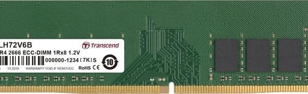 Transcend 8GB DDR4-2666 1.2V ECC DIMM 288 pin Server Memory