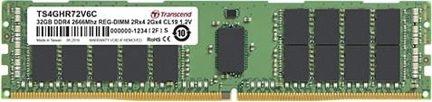 Transcend 8GB DDR4-2666 1.2V CL19 288 pin registered DIMM Memory