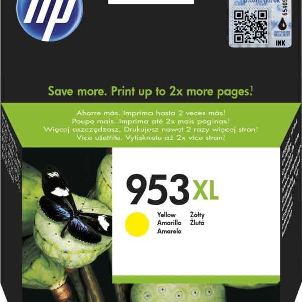 HP #953XL High Yield Yellow Original Ink Cartridge