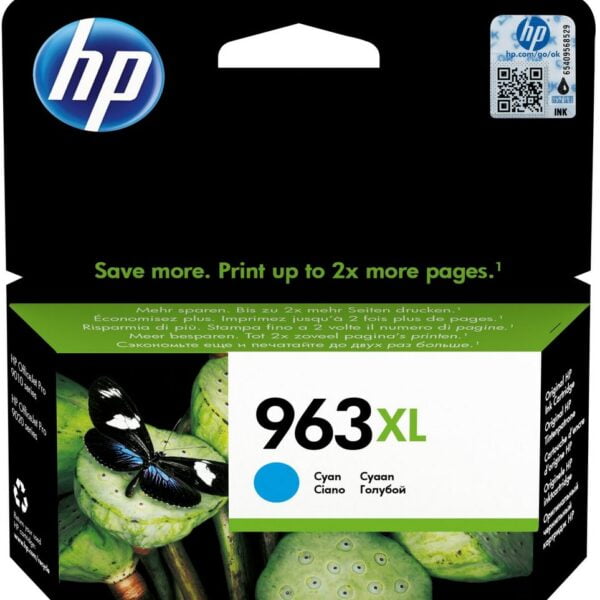 HP #963XL High Yield Cyan Original Ink Cartridge