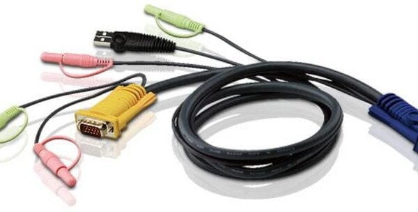 Aten 1.8m USB KVM cable with 3 in 1 SPHD and audio