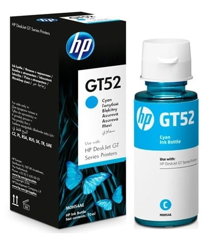 HP M0H54AE GT52 Cyan 70ml ink bottle
